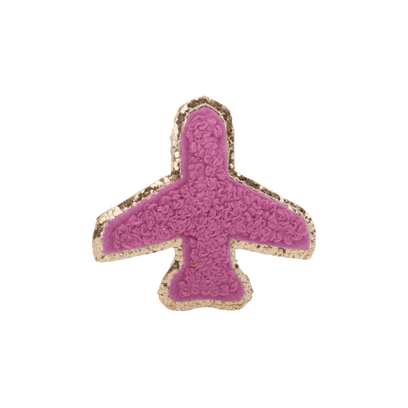 Airplane Patch 4.5cm Gold Border