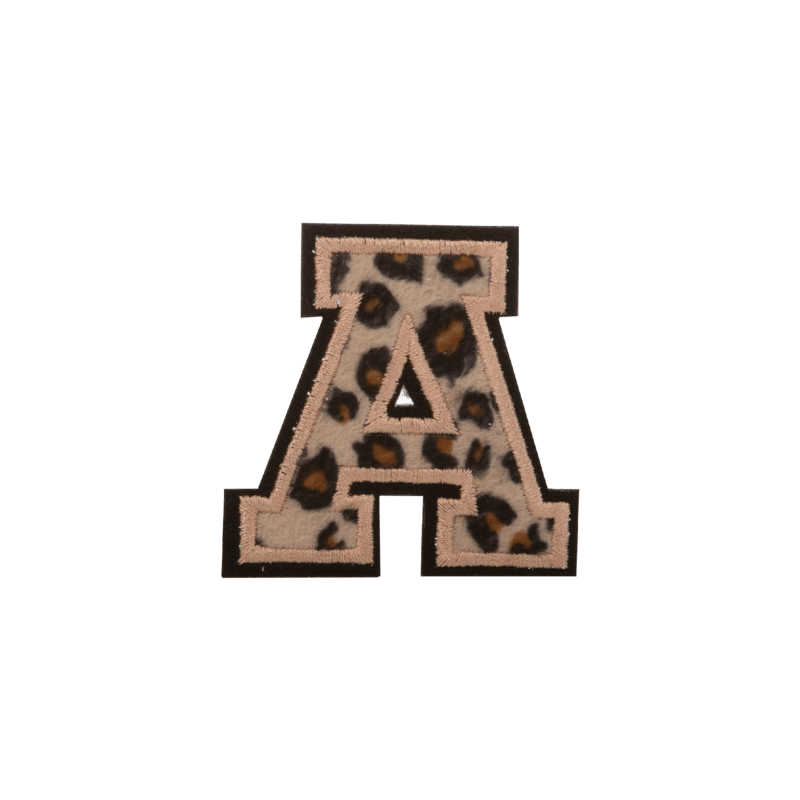 Animal Print Small Letter Patch