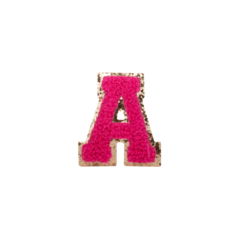 Bright Pink Small Letter Patch