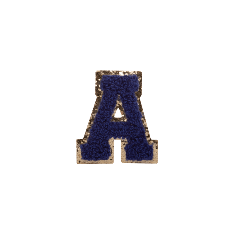 Navy Blue Small Letter Patch