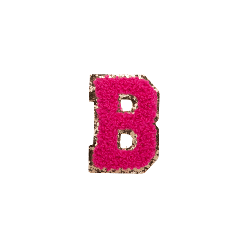 Bright Pink Small Letter Patch