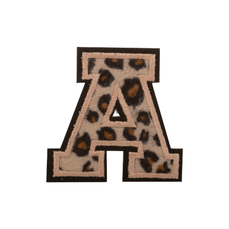 Animal Print Large Letter Patch