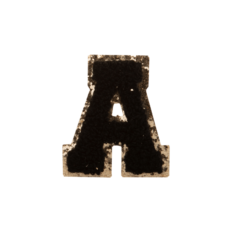 Black Large Letter Patch