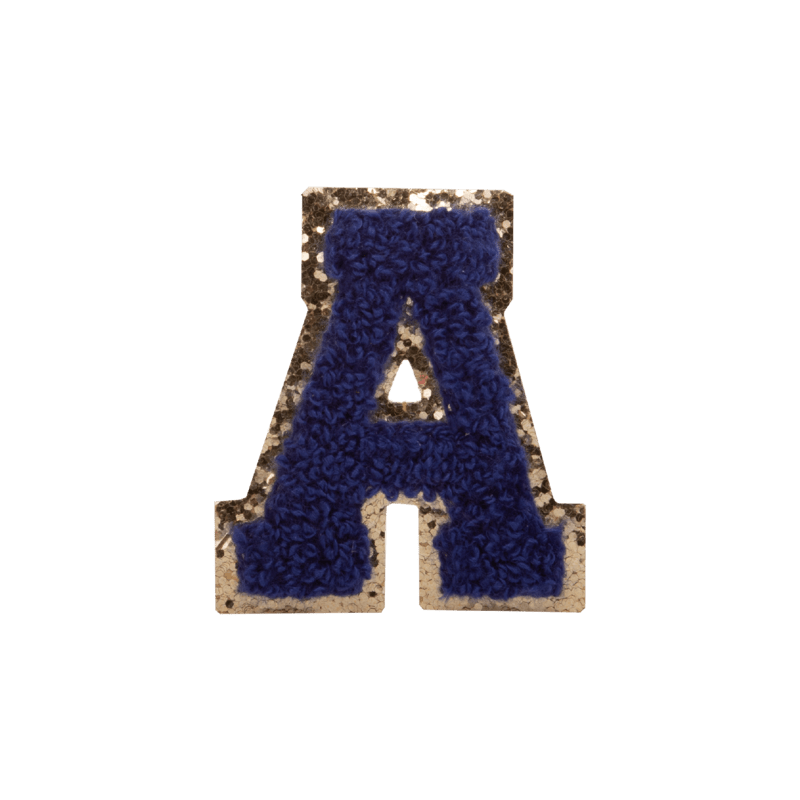 Navy Blue Large Letter Patch
