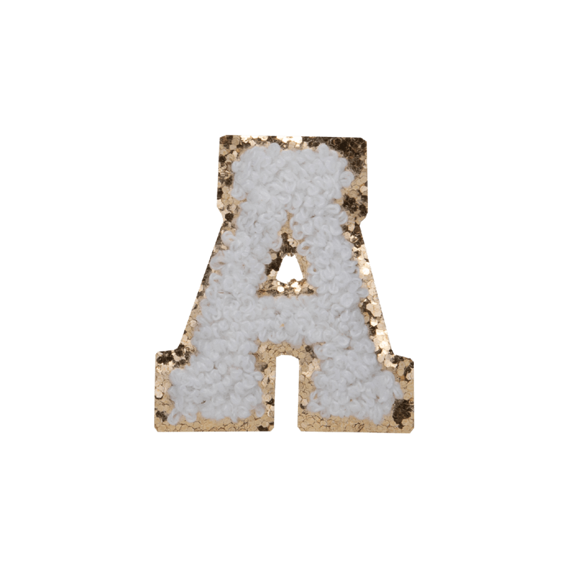 White Large Letter Patch