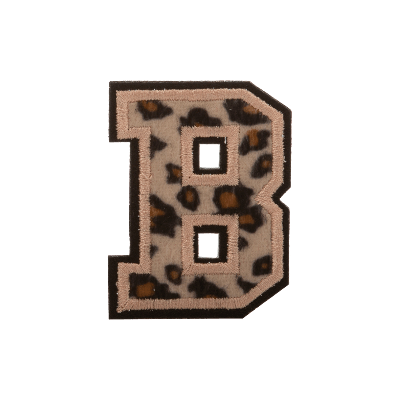 Animal Print Large Letter Patch