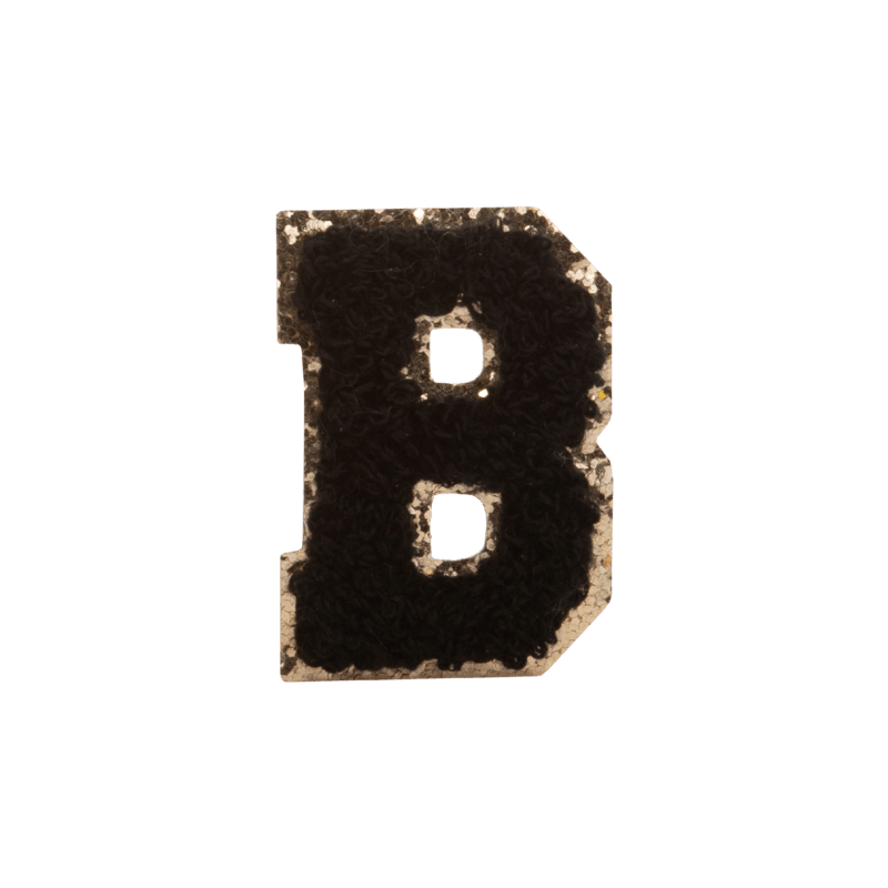 Black Large Letter Patch