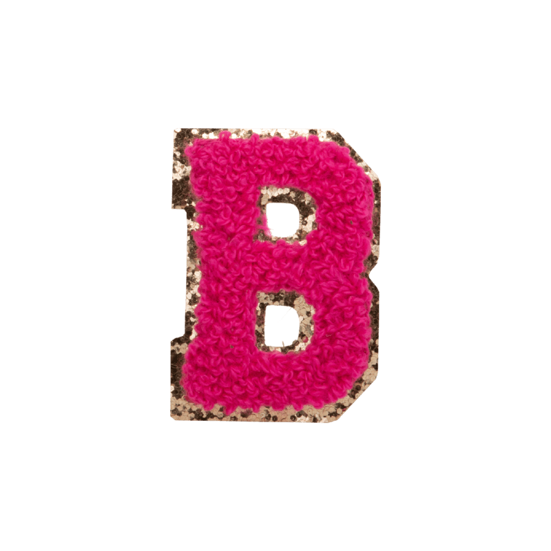 Bright Pink Large Letter Patch
