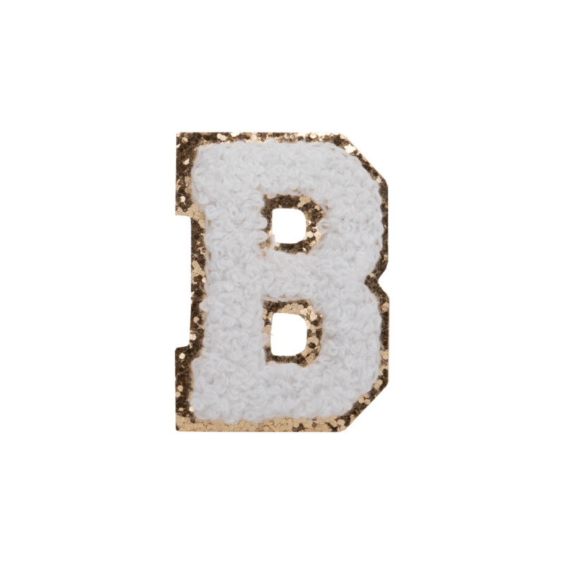 White Large Letter Patch