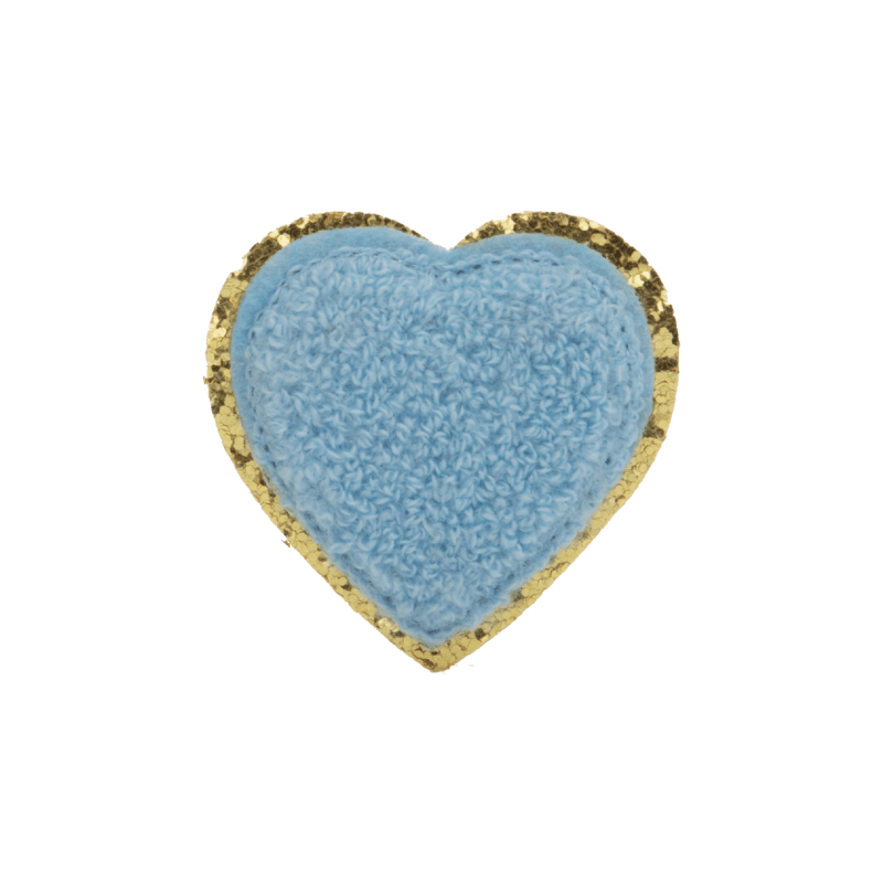 Heart Patch 4.5cm Gold Border